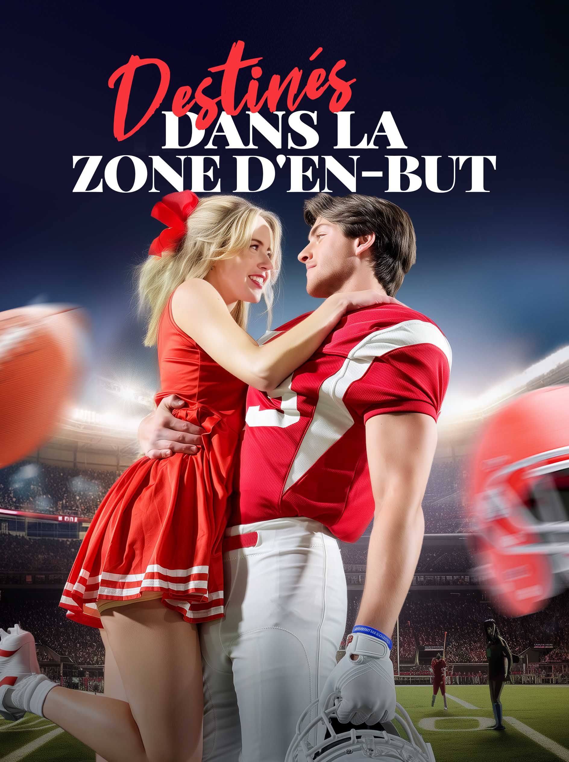 Destinés dans la zone d'en-but
