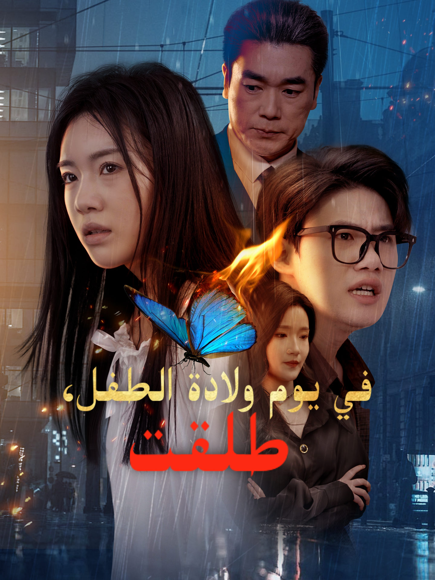 في يوم ولادة الطفل، طلقت