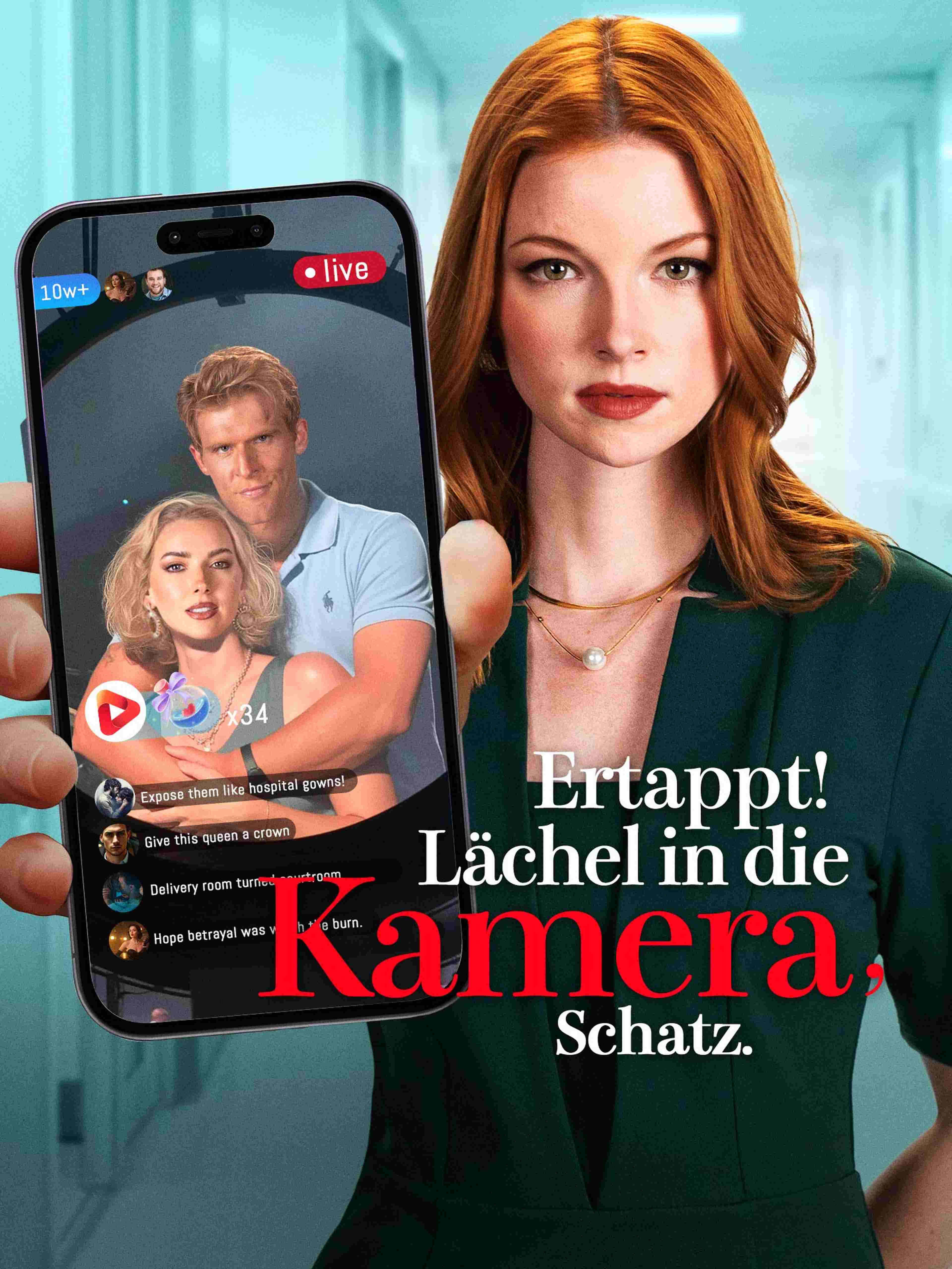 Ertappt Lächel In Die Kamera Schatz