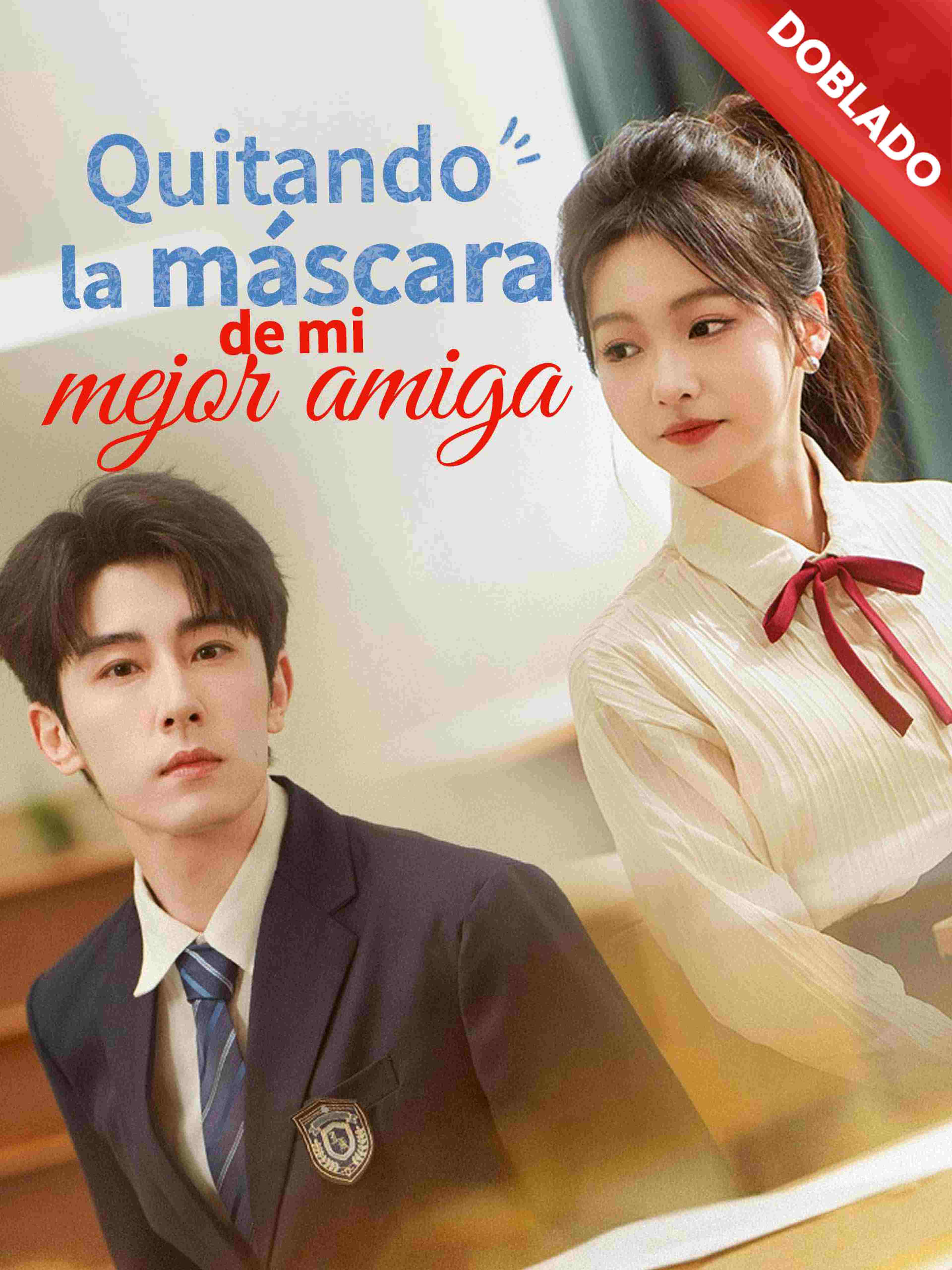 Doblado Quitando La Máscara De Mi Mejor Amiga