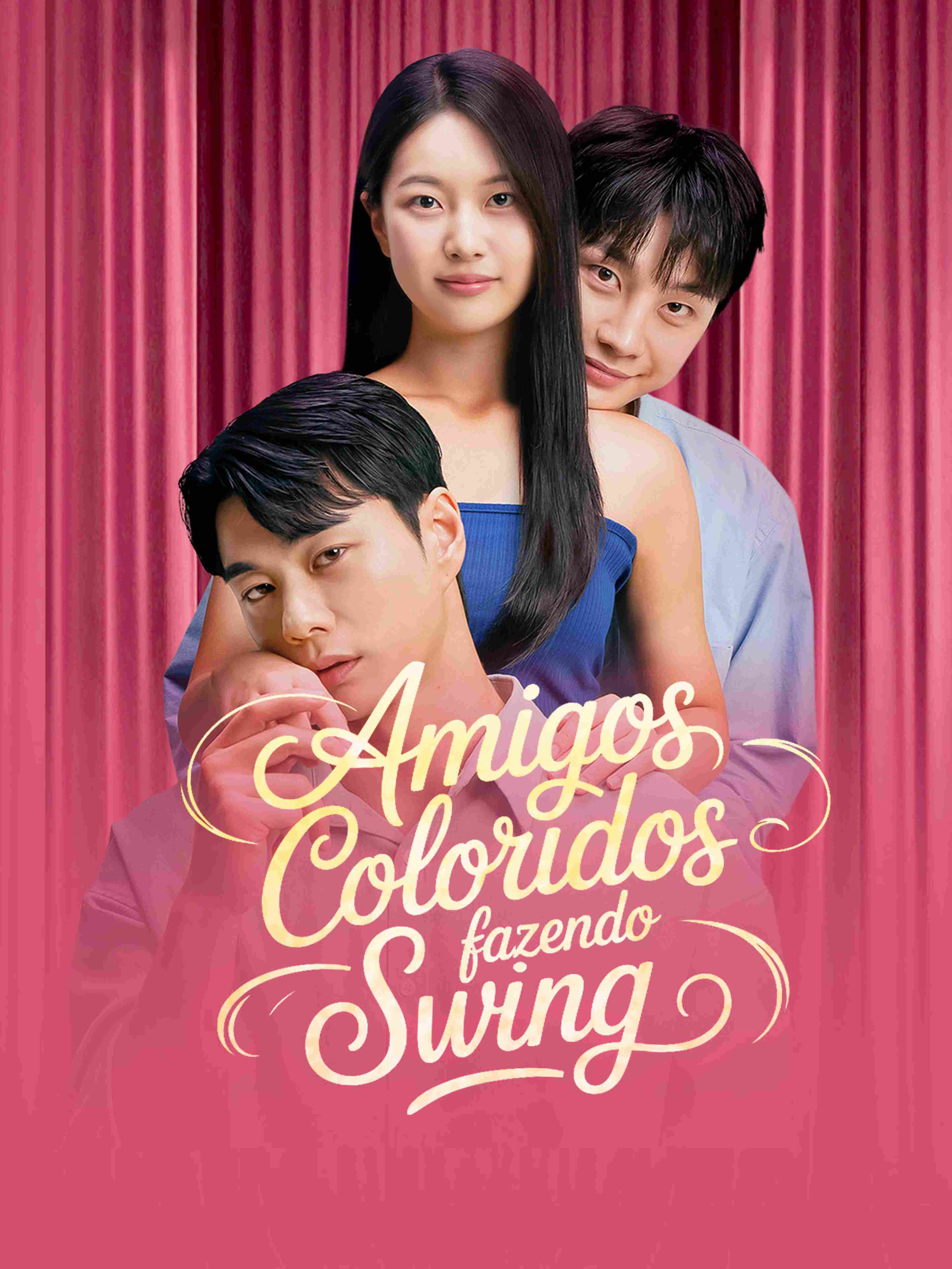Amigos Coloridos Fazendo Swing