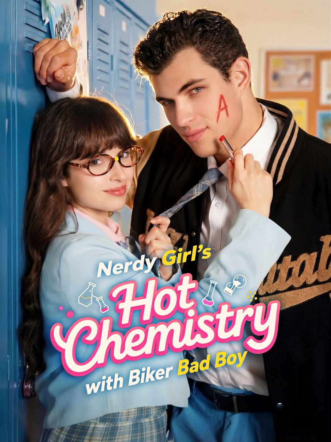 Poster Nerdy Girl's Hot Chemistry with Biker Bad Boy