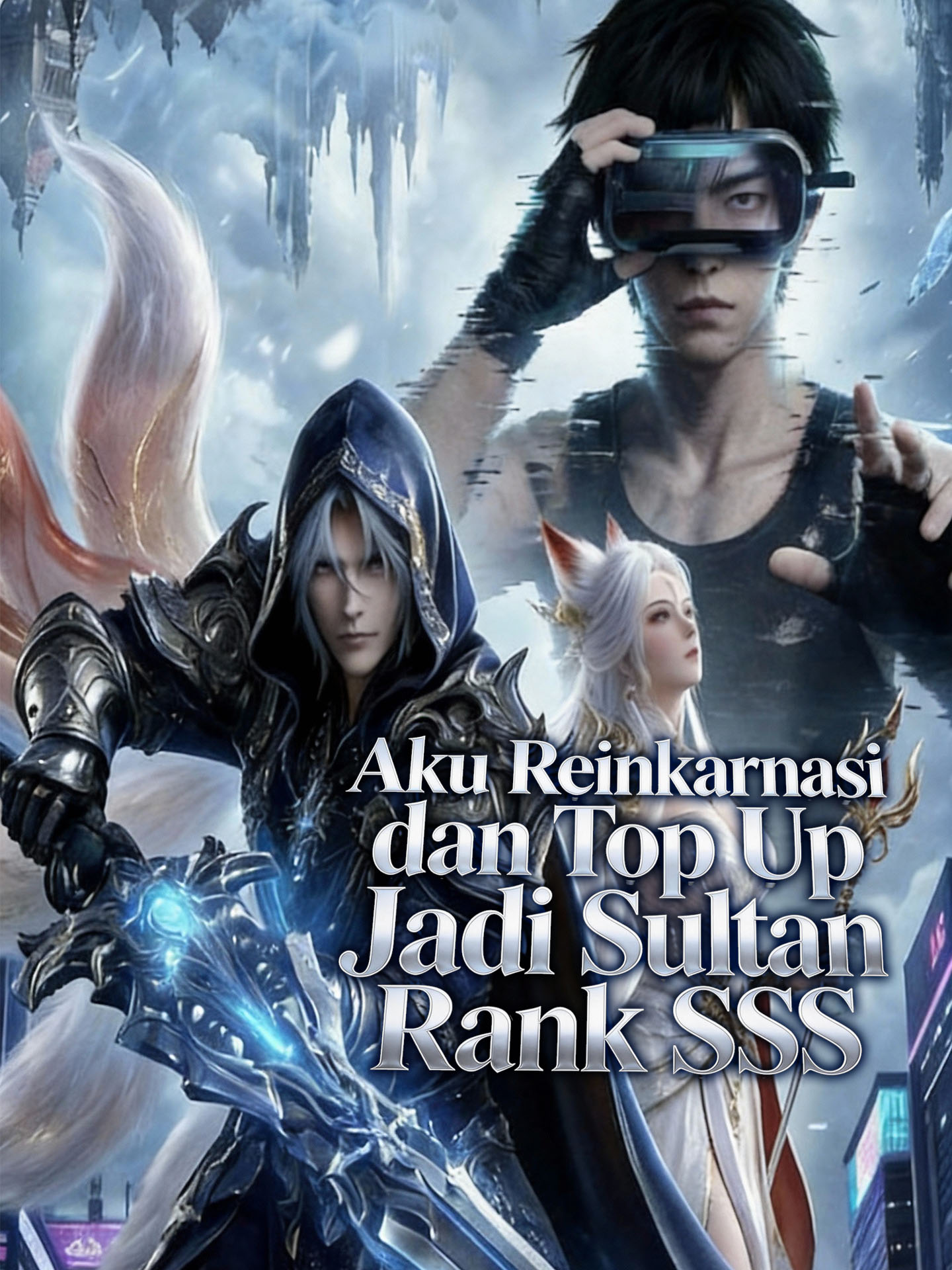 Poster Aku Reinkarnasi dan Top Up Jadi Sultan Rank SSS