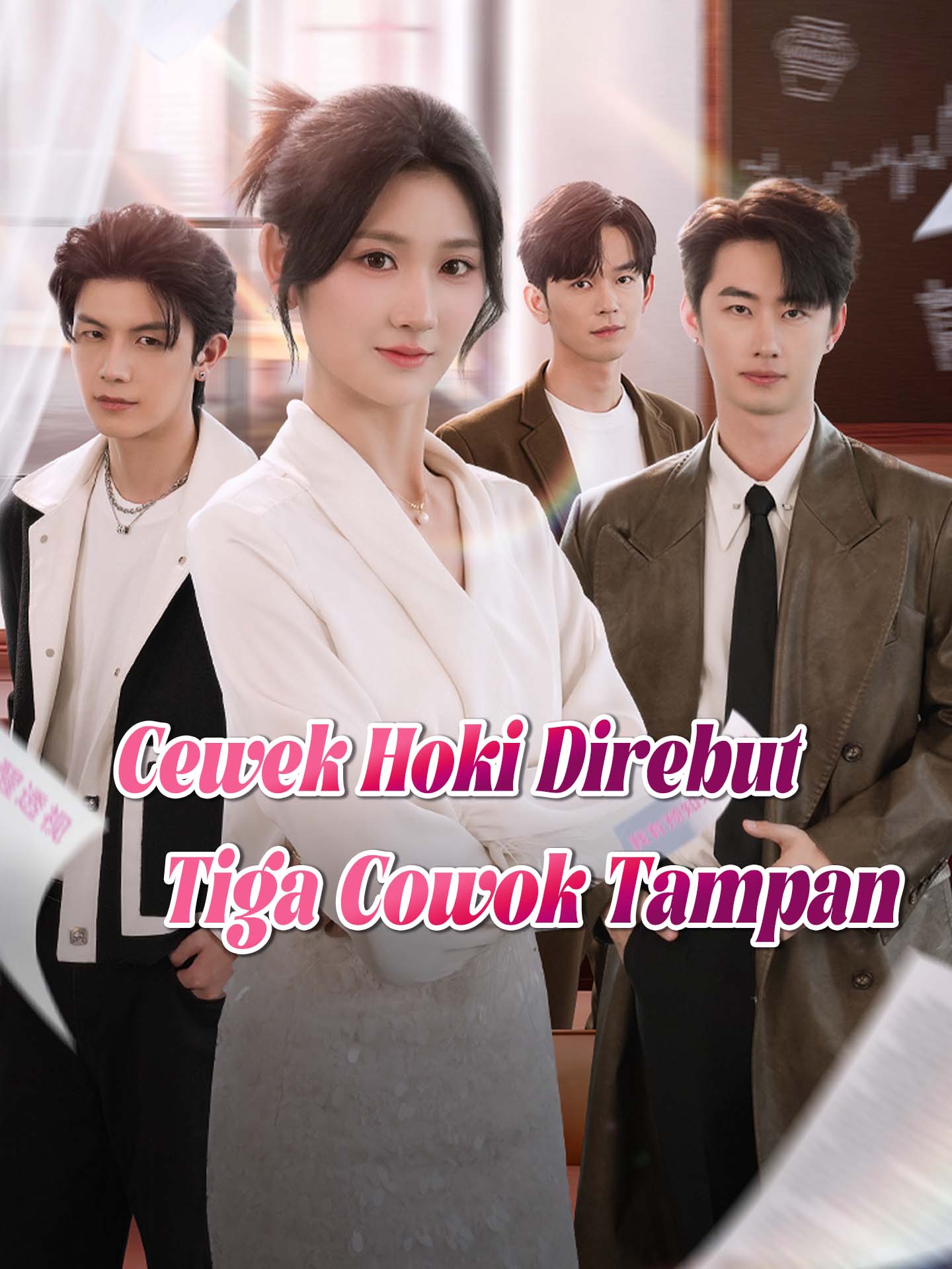 Poster Cewek Hoki Direbut Tiga Cowok Tampan