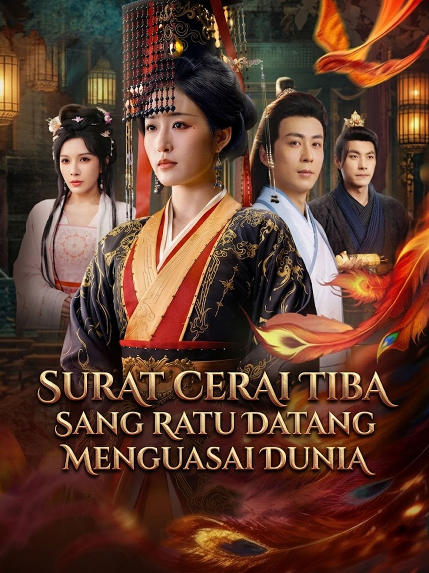 Poster Surat Cerai Tiba, Sang Ratu Datang Menguasai Dunia