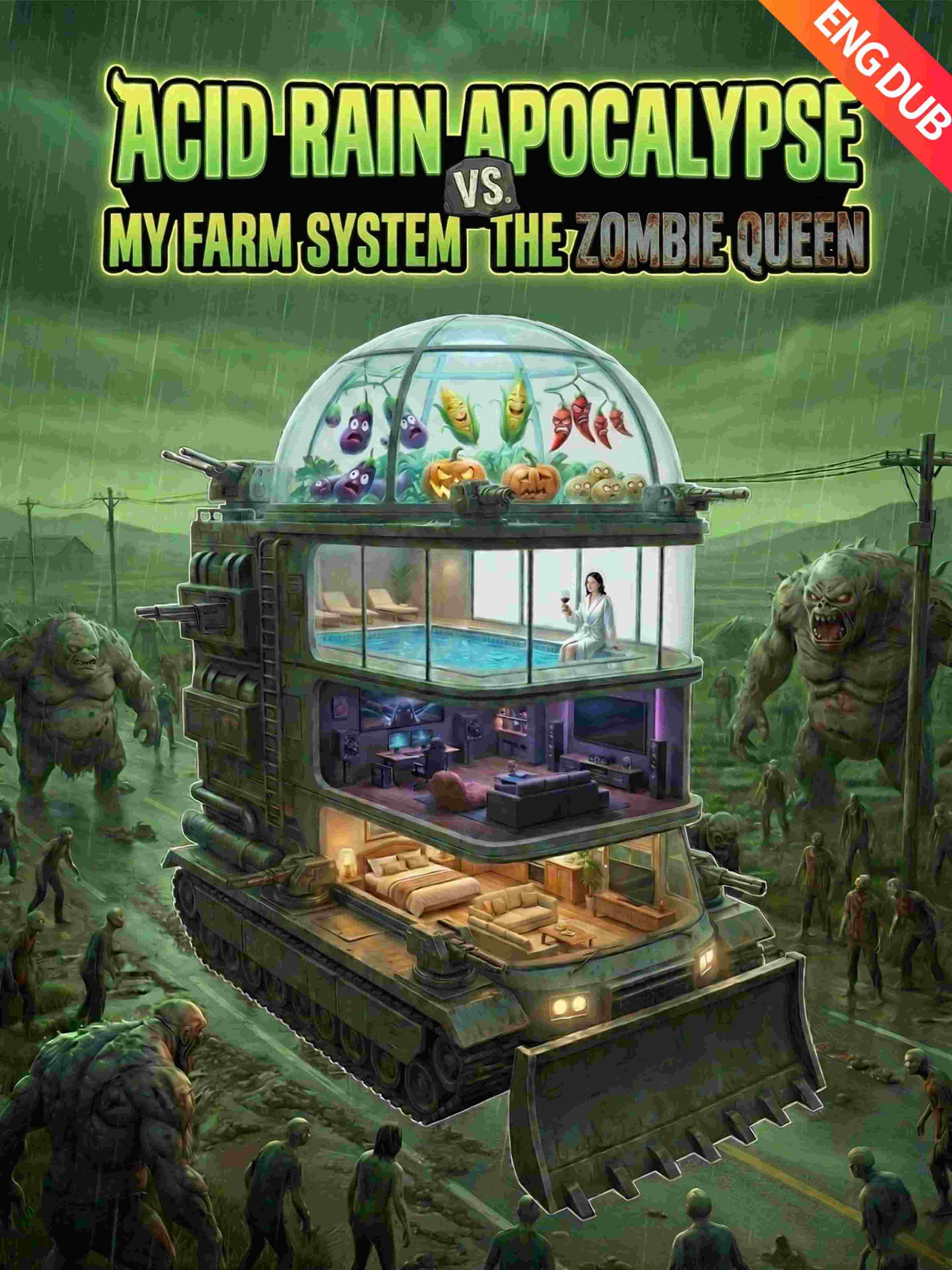 Acid Rain Apocalypse: My Farm System vs. the Zombie Queen (ENG DUB)