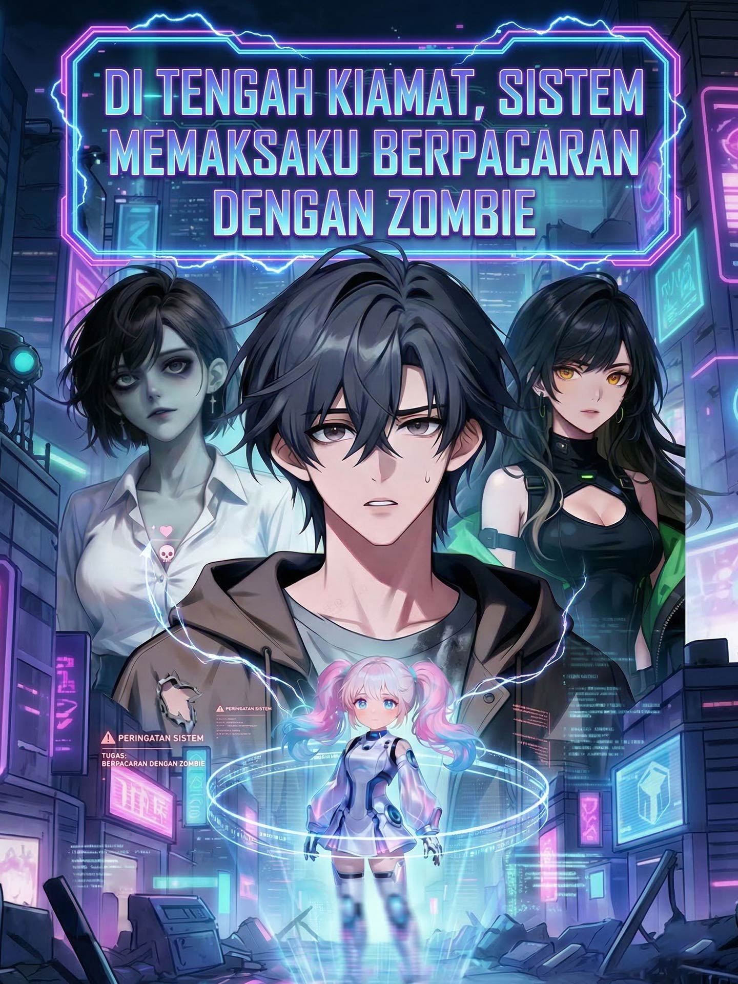Poster Di Tengah Kiamat, Sistem Memaksaku Berpacaran dengan Zombie