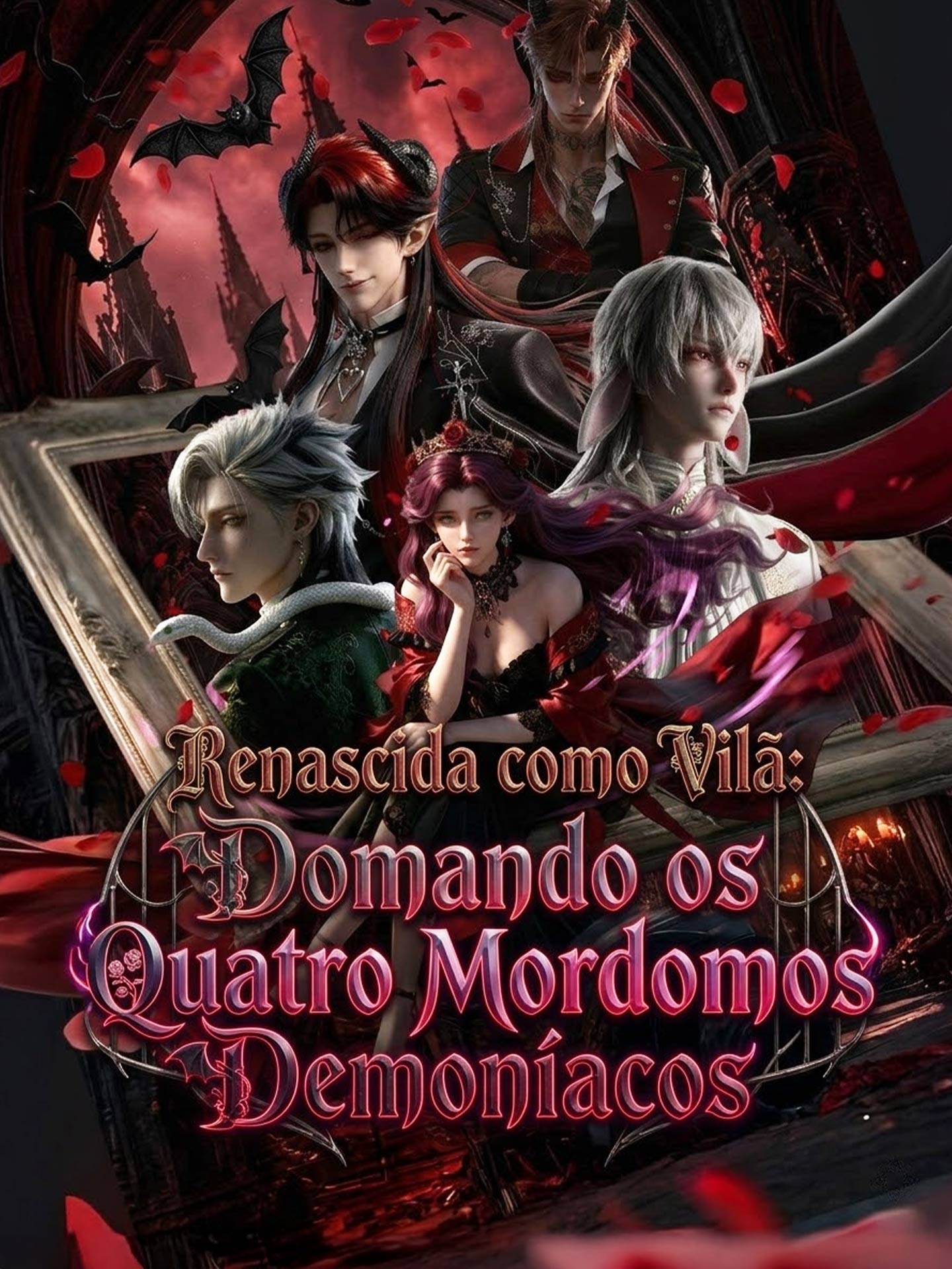 Renascida como Vilã: Domando os Quatro Mordomos Demoníacos
