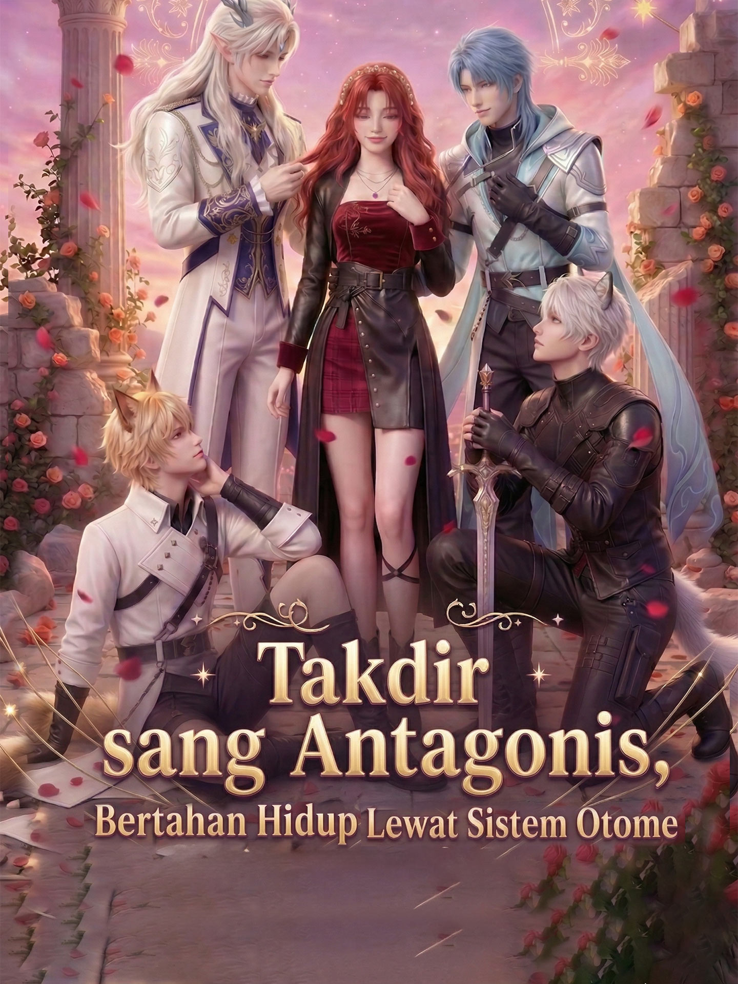 Poster Takdir sang Antagonis, Bertahan Hidup Lewat Sistem Otome