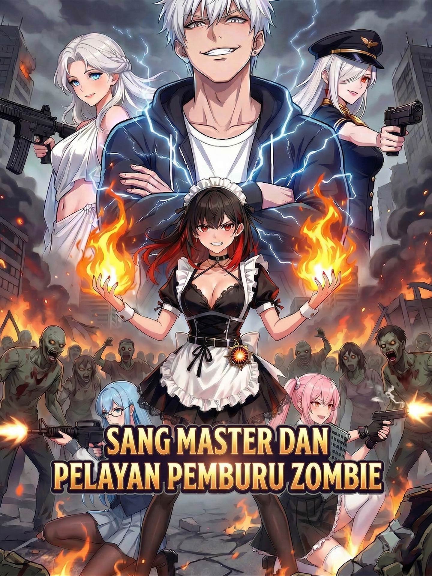 Poster Sang Master dan Pelayan Pemburu Zombie