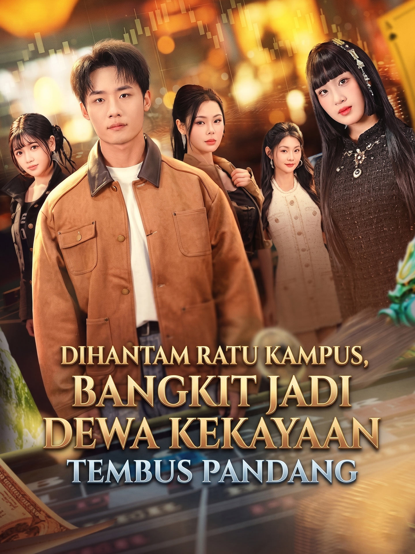 Poster Dihantam Ratu Kampus, Bangkit Jadi Dewa Kekayaan Tembus Pandang