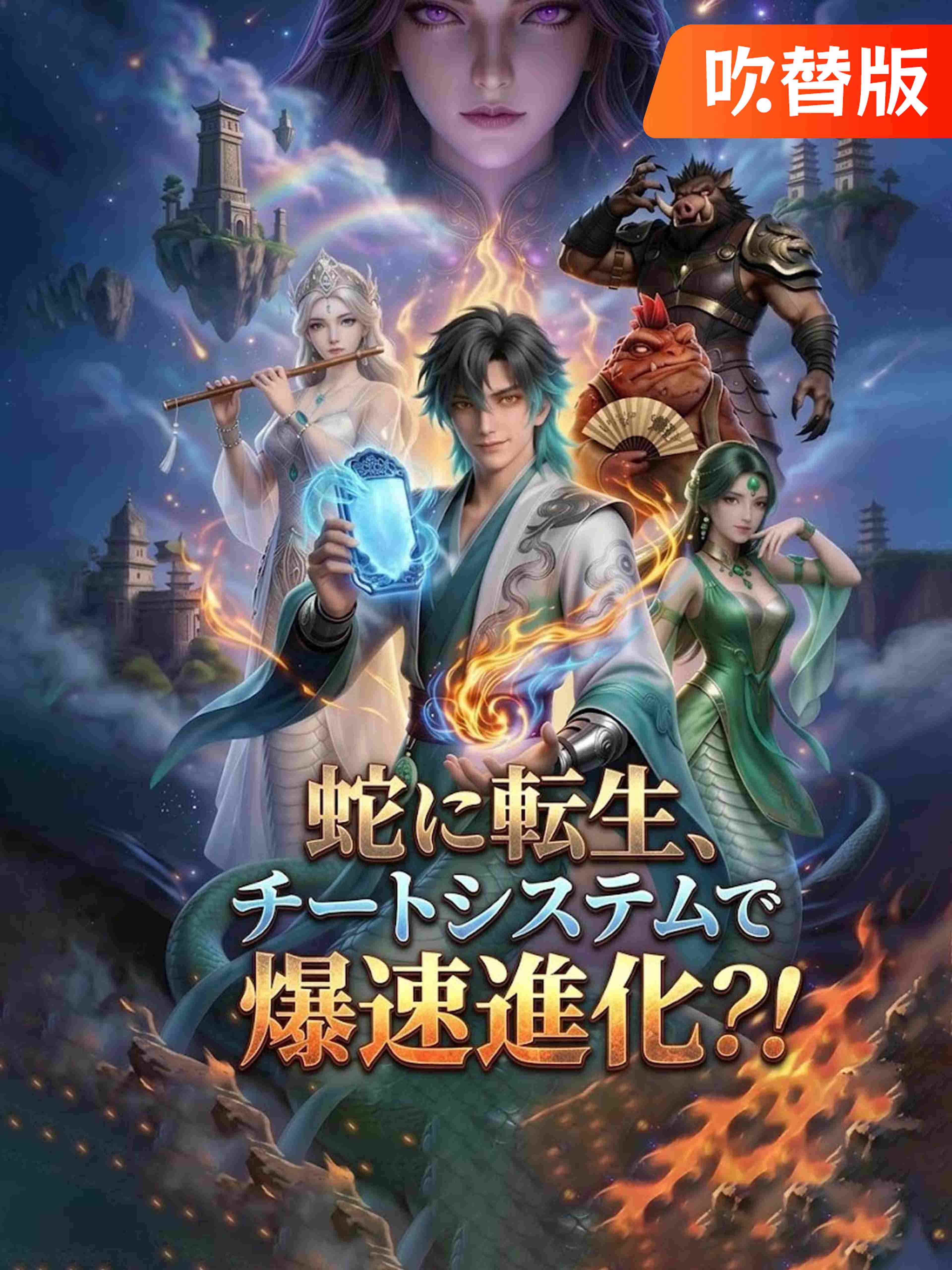 (吹替版)蛇に転生、チートシステムで爆速進化?!