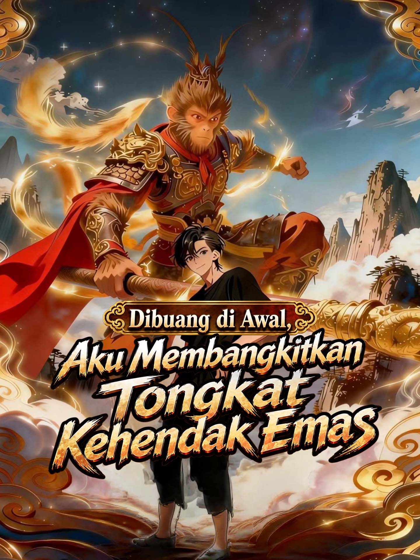Poster Dibuang di Awal, Aku Membangkitkan Tongkat Kehendak Emas