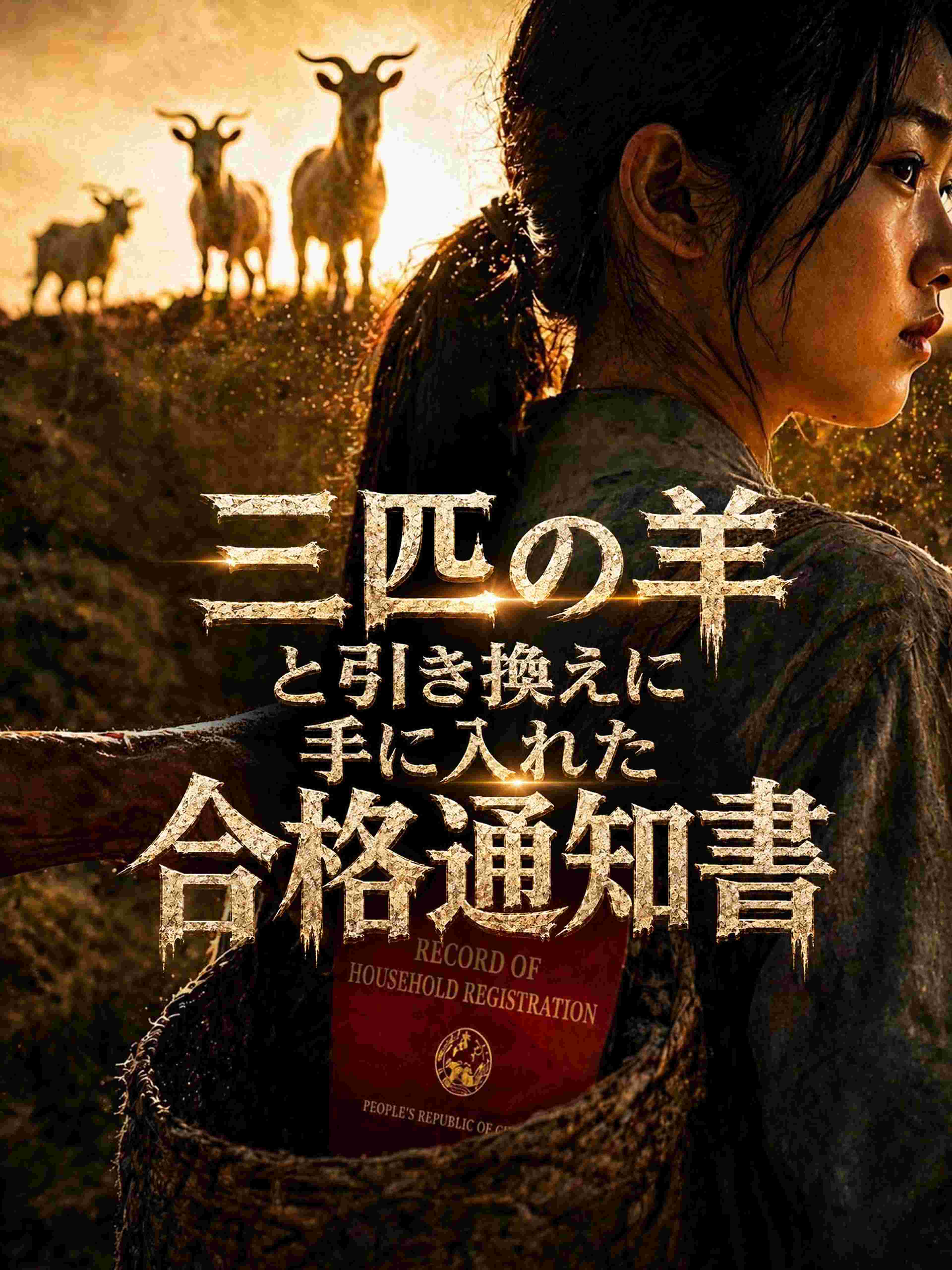 三匹の羊と引き換えに手に入れた合格通知書