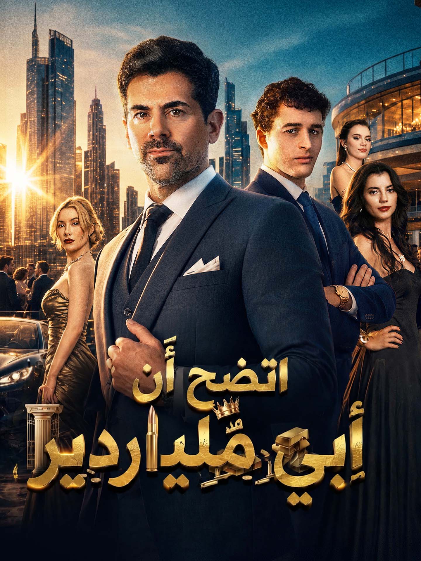 ملصق طلع أبي ملياردير