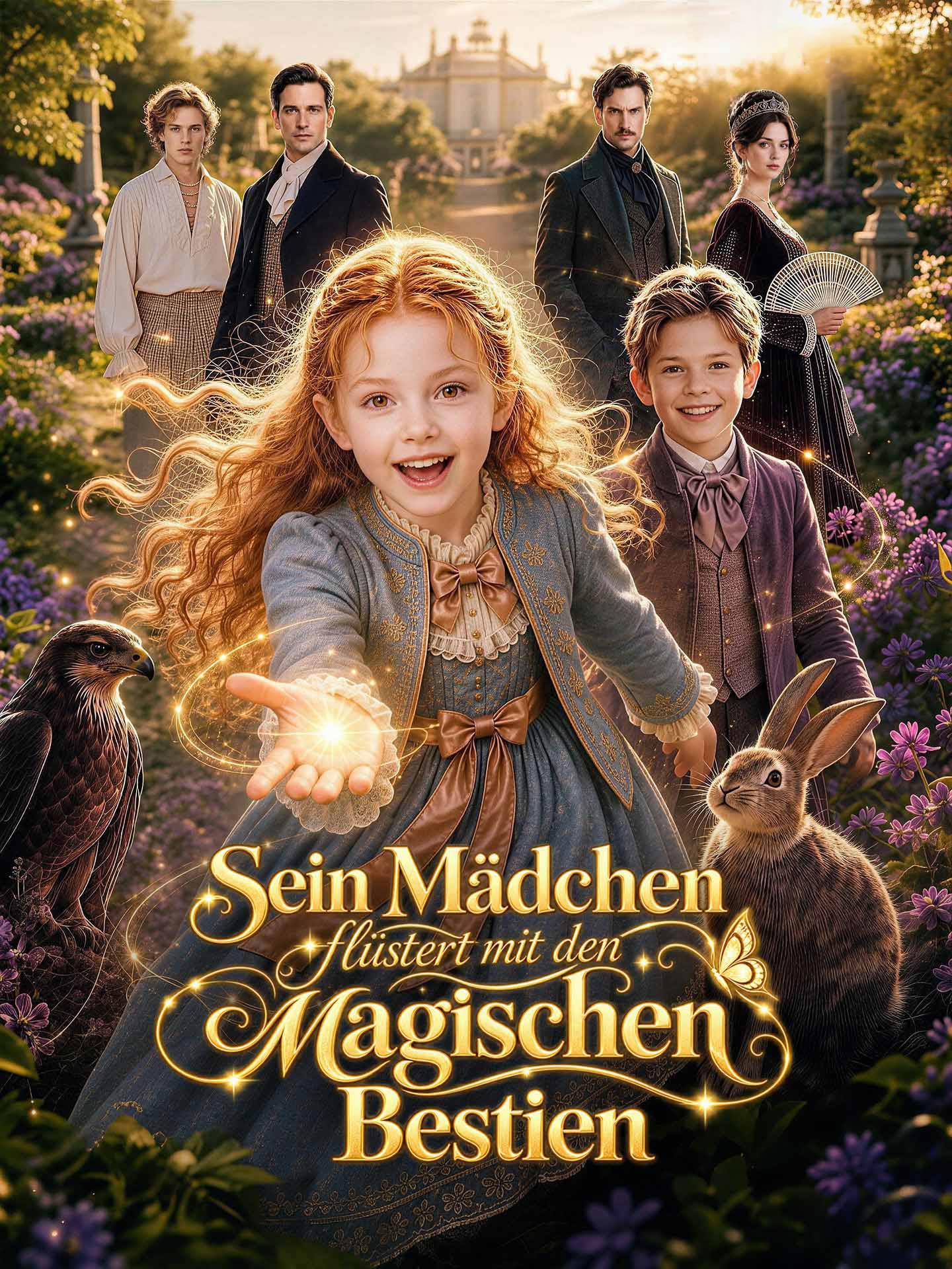 Sein Mädchen flüstert mit den magischen Bestien