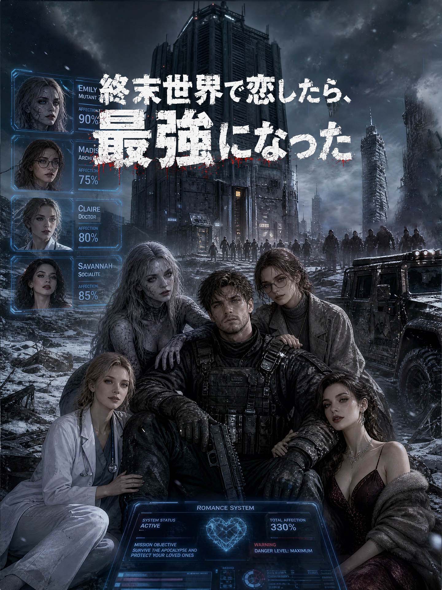 終末世界で恋したら、最強になった