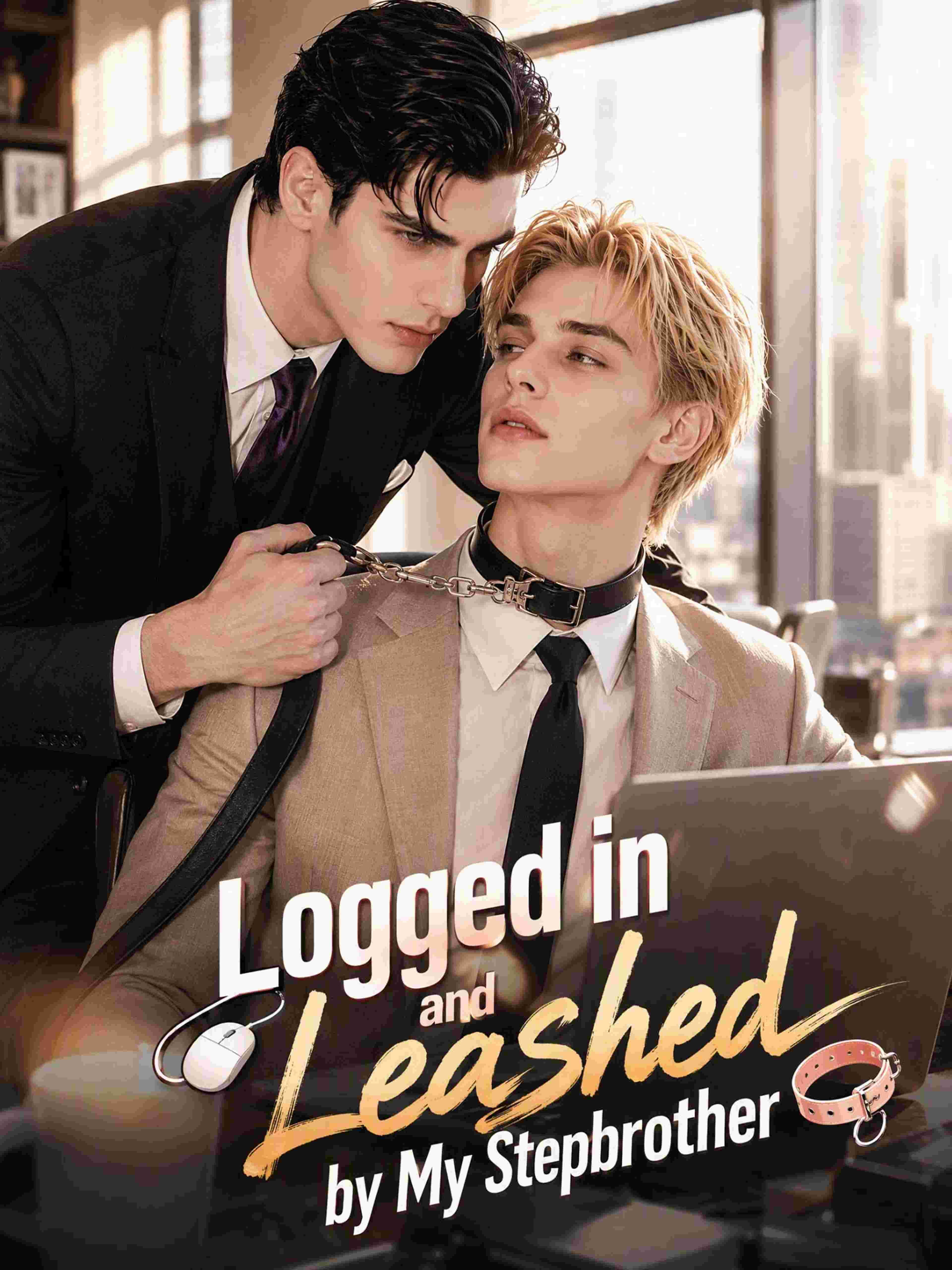 Logged in and Leashed by My Stepbrother
