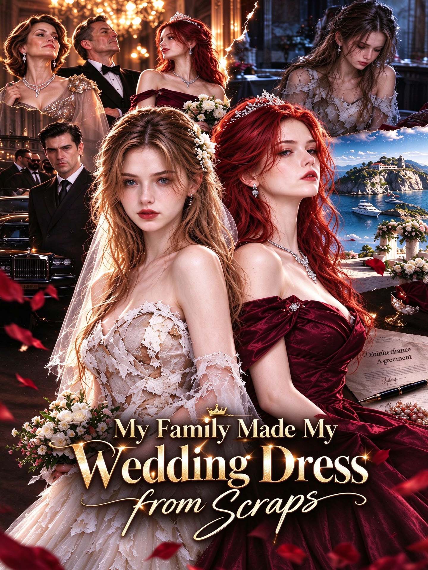 My family Made My Wedding Dress from Scraps