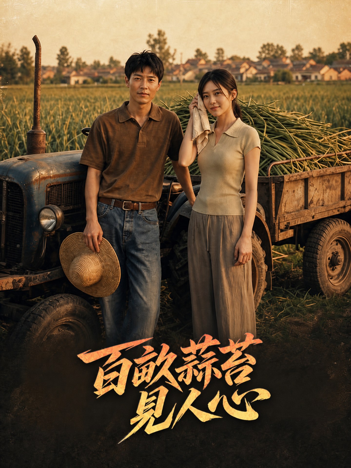 百畝蒜苔見人心 